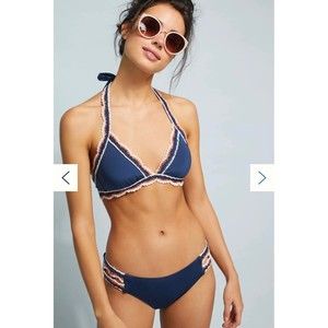 Becca Medina Crochet-Trimmed Bikini Set
